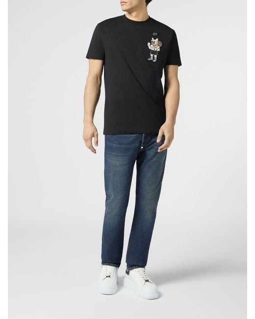 Philipp Plein Black T-Shirt for men