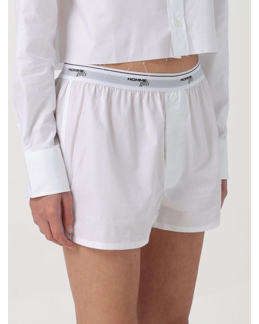 Pantaloncino in cotone di HOMMEGIRLS in White