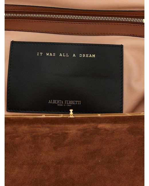 Alberta Ferretti Brown Suede Bag