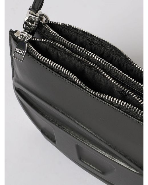 DIESEL Black 1Dr Twin Oval D Shoulder Bag