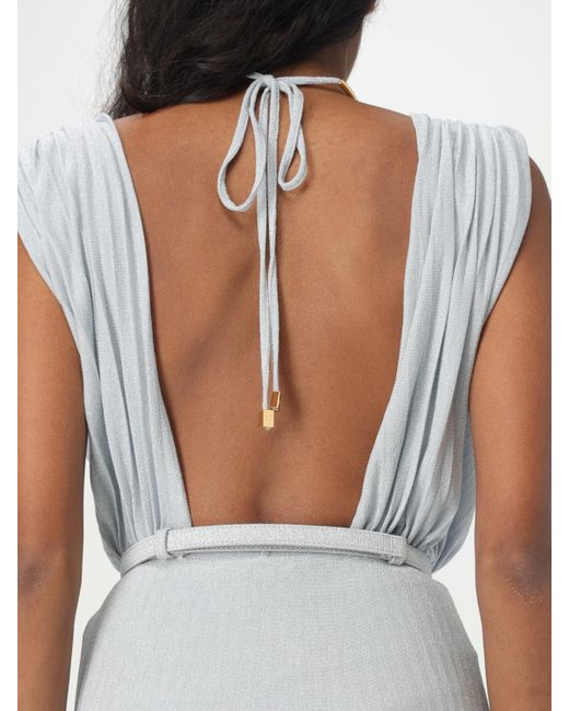 open lace back dress Astr The Label | Calista Floral One Shoulder Midi Dress in White Jacquard