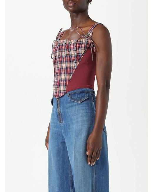 Vivienne Westwood Blue Corset Top Sleeveless