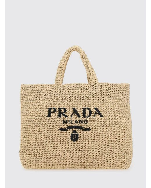 Prada Tote Bags Natural