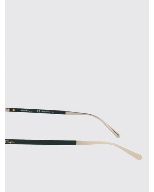 Ferragamo Pink Sf220Sl Metal And Leather Sunglasses