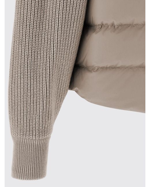 Brunello Cucinelli Natural Short Quilted Down Jacket