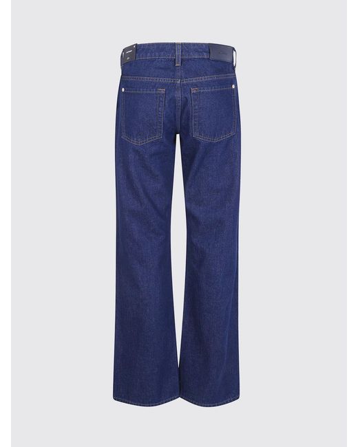 7 For All Mankind Blue Low Straight Denim Jeans