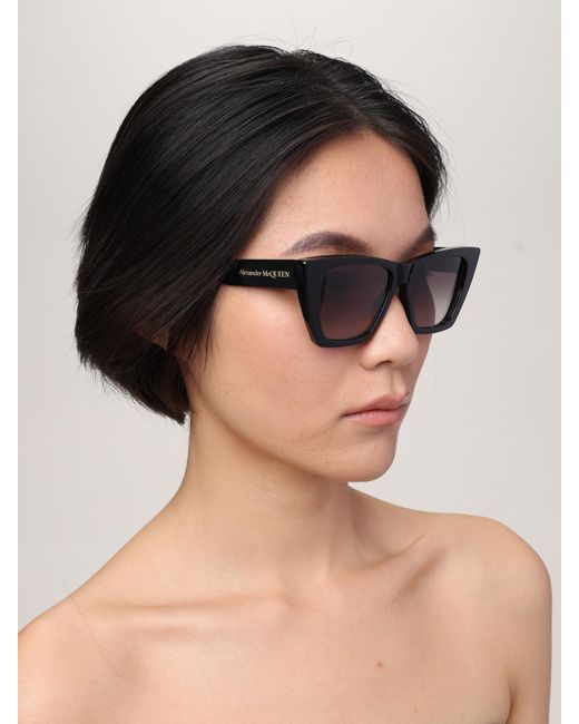 McQueen Natural Acetate Sunglasses