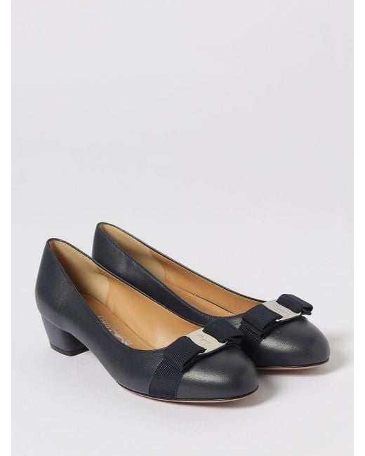 Ferragamo Blue High Heel Shoes