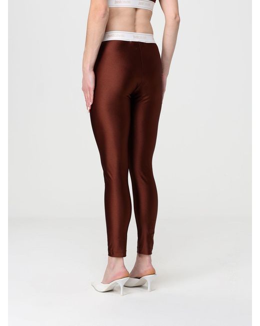 Just Cavalli Red Stretch Technical Fabric Leggings