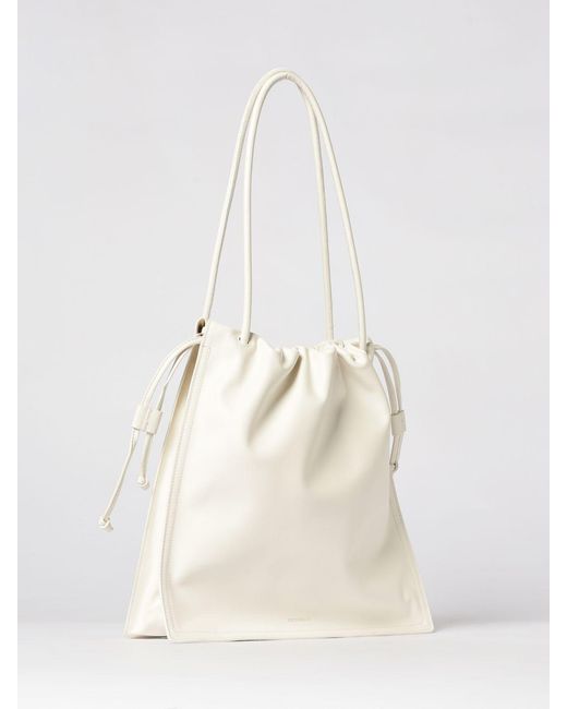 Coccinelle White Dulse Large Leather Bag