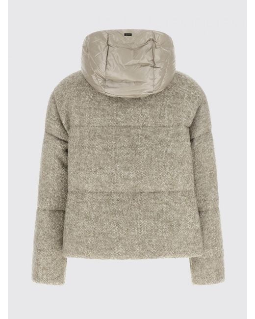 Herno Natural Short Hooded Down Jacket