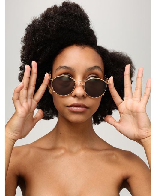 Lunettes De Soleil Femme Jean Paul Gaultier en coloris Metallic