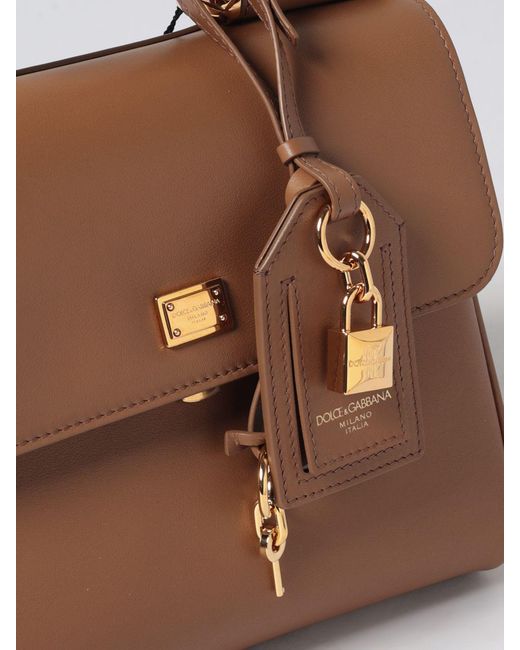 Dolce & Gabbana Brown Dolce &Amp Gabbana My Sicily Plongé Leather Bag