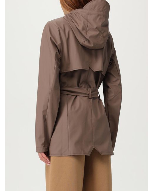 Rains Brown Regenmantel Damen