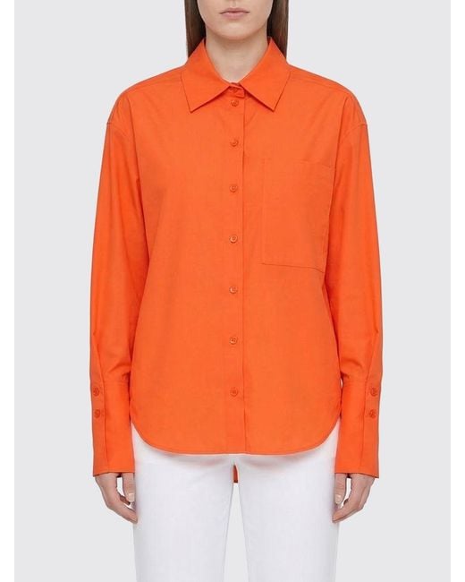 Patrizia Pepe Orange Polyester Shirt