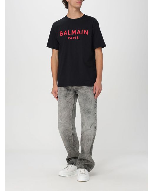 Balmain Black T-shirt for men