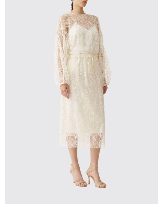 Fabiana Filippi Natural Lace Blouse