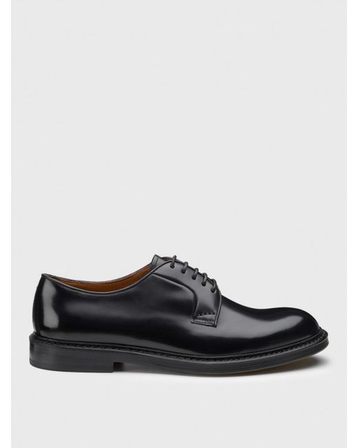 Doucal's Black Brogue Shoes for men