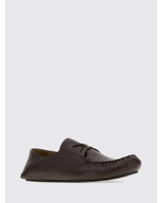 Loewe White Rambla Smooth Calfskin Driver Loafers With Round Toe for men