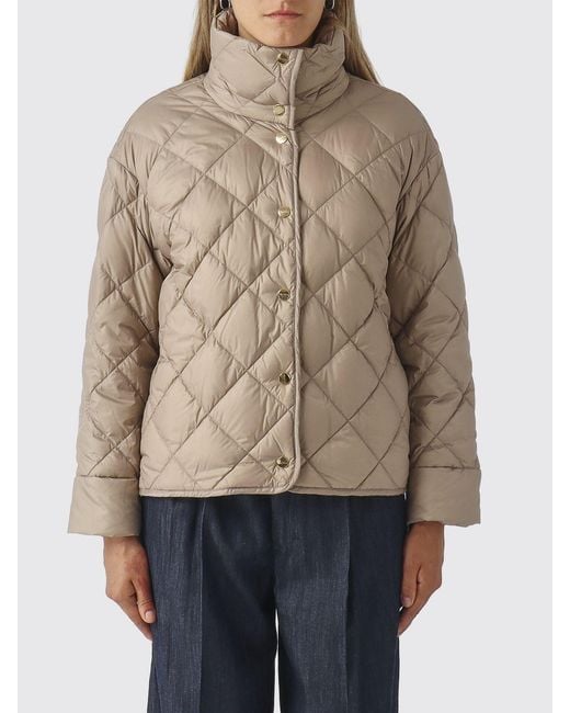 Max Mara Natural Trionfo High-Neck Quilted Nylon Puffer Jacket