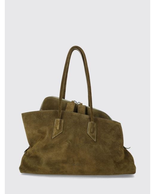 The Attico Green La Passeggiata Medium Shoulder Bag