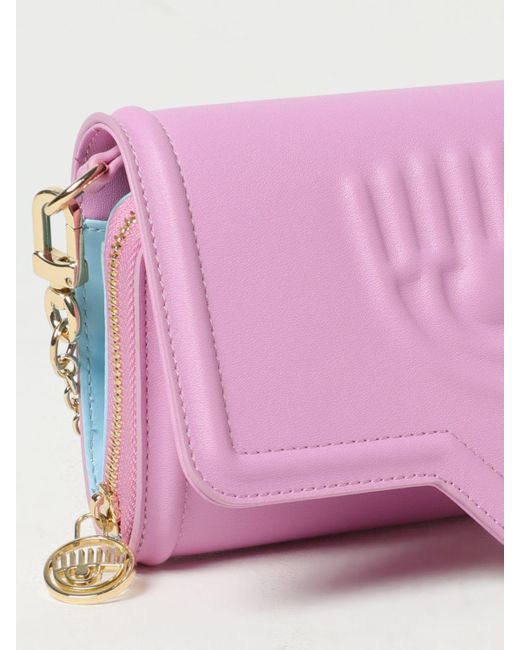 Borsa Wallet in pelle sintetica di Chiara Ferragni in Pink