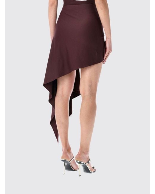 Magda Butrym Red Flower Skirt