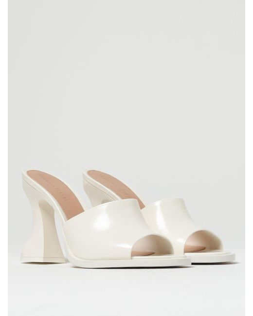 Bottega Veneta White Heeled Sandals