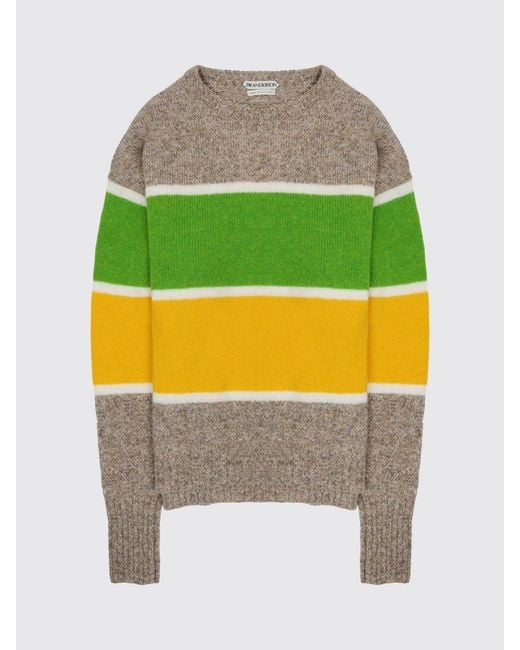 J.W. Anderson Yellow Striped Lambswool Relaxed Fit Jumper for men
