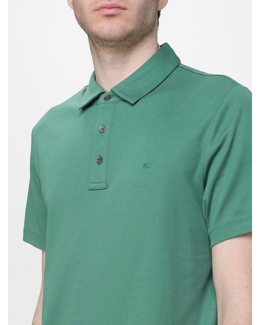 Michael Kors Green Sleek Organic Cotton Polo Shirt for men