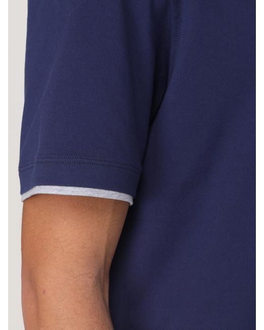 Camiseta Hombre Brunello Cucinelli de hombre de color Blue