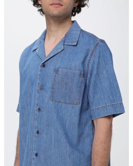 Dries Van Noten Blue Casual Cotton Shirt for men