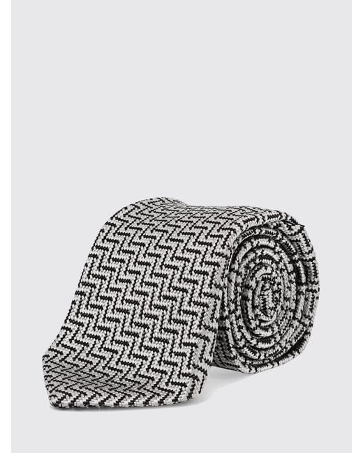 Tom Ford Jacquard-Seidenkrawatte in White für Herren
