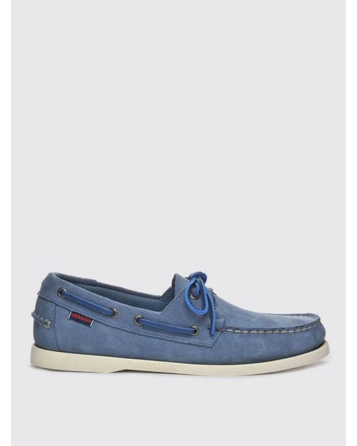 Sebago Blue Portland Suede Loafer for men