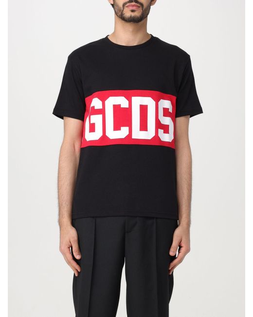 T-shirt con big logo di Gcds in Red da Uomo