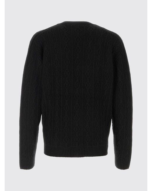 The Row Blue V-Neck Pure Cashmere Cardigan With Button Closure for men