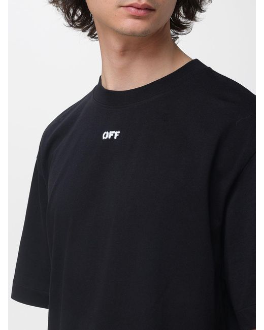Off-White c/o Virgil Abloh Black Crew-Neck T-Shirt for men