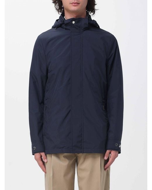 Moorer Blue Recco-Stp Pea Coat for men