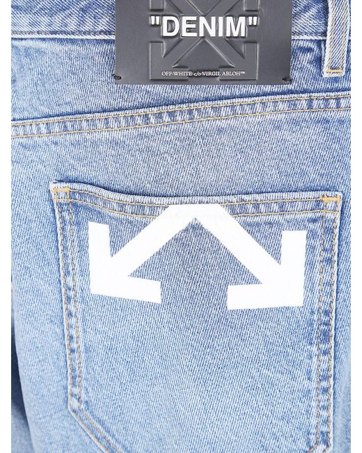 Off-White c/o Virgil Abloh Blue Denim Straight Jeans for men