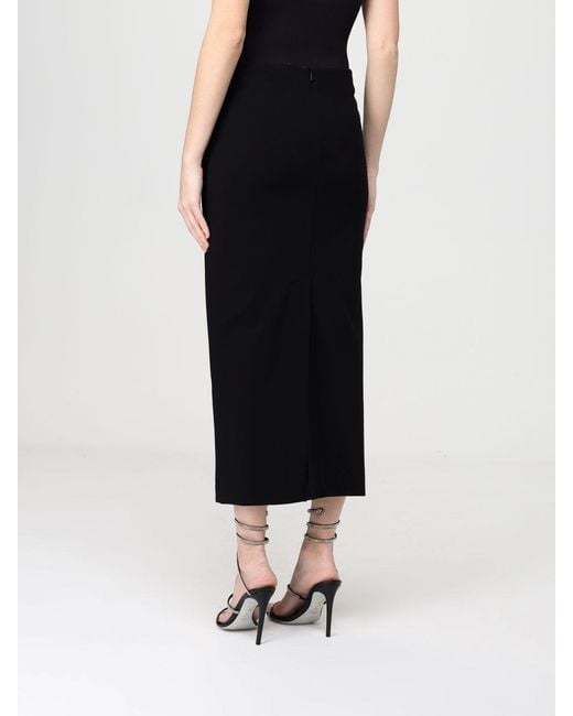 Max Mara Black Jersey Midi Skirt