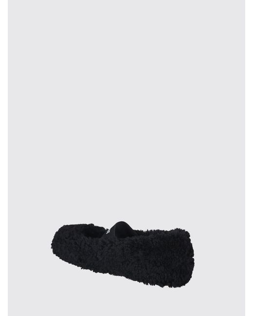 Moon Boot White Shearling Ballerina