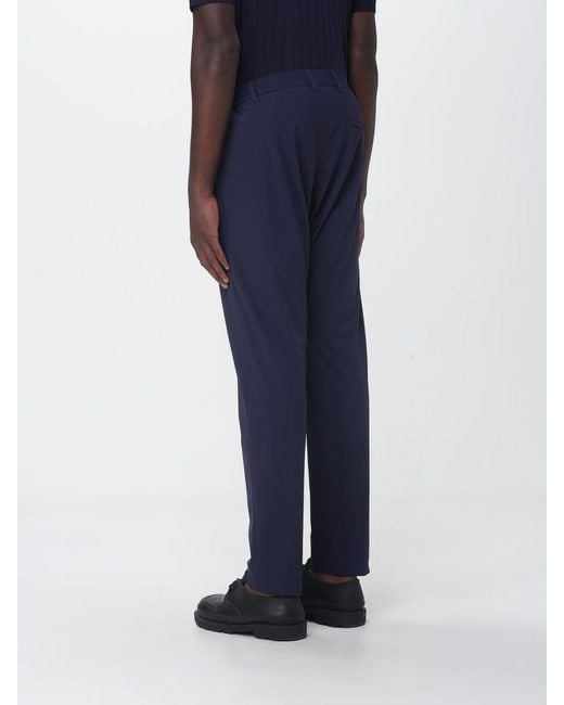 People Of Shibuya Blue Technical Fabric Chino Trousers for men