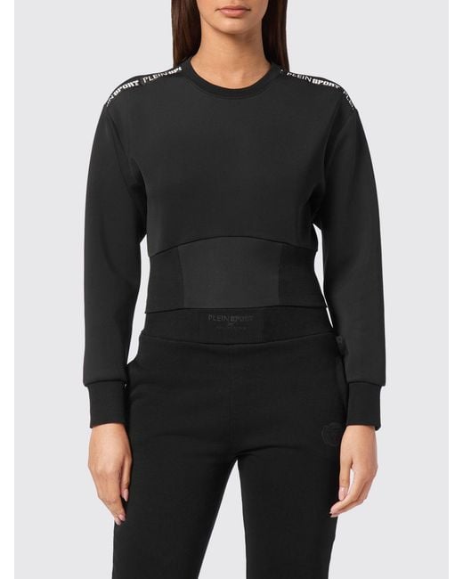 Philipp Plein Black Slim Fit Bustier Sweatshirt