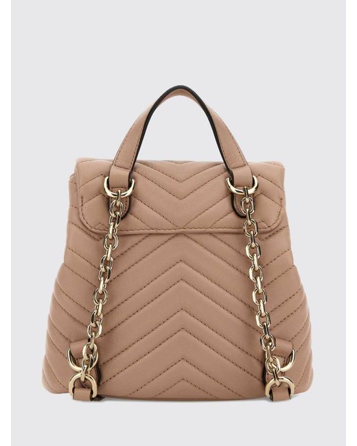 Gucci Natural Gg Marmont Chevron Quilted Nappa Backpack