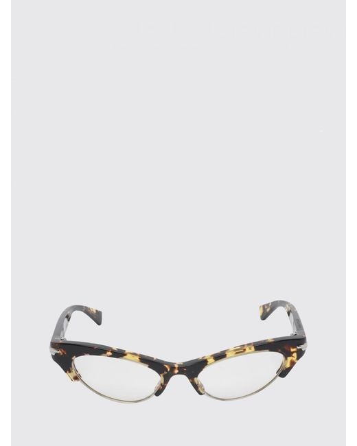 Bottega Veneta White Angle Acetate Sunglasses