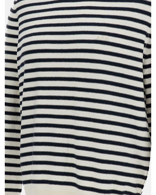 Jersey De Algodón Y Cachemira A Rayas A.P.C. de hombre de color Black