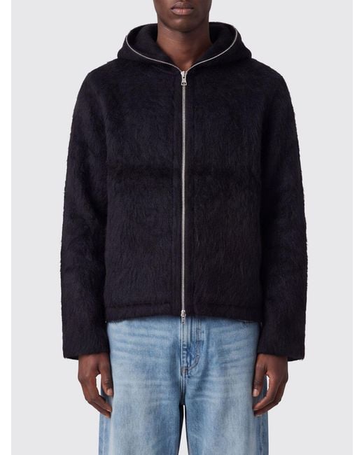 Our Legacy Blue Short Hooded Zip-Up Coat for men