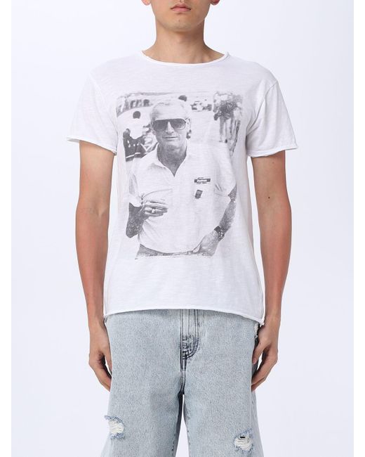 T-shirt in cotone di 1921 Jeans in White da Uomo