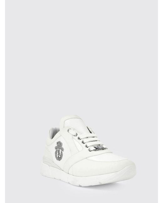 Billionaire White Crest Runner Sneakers for men