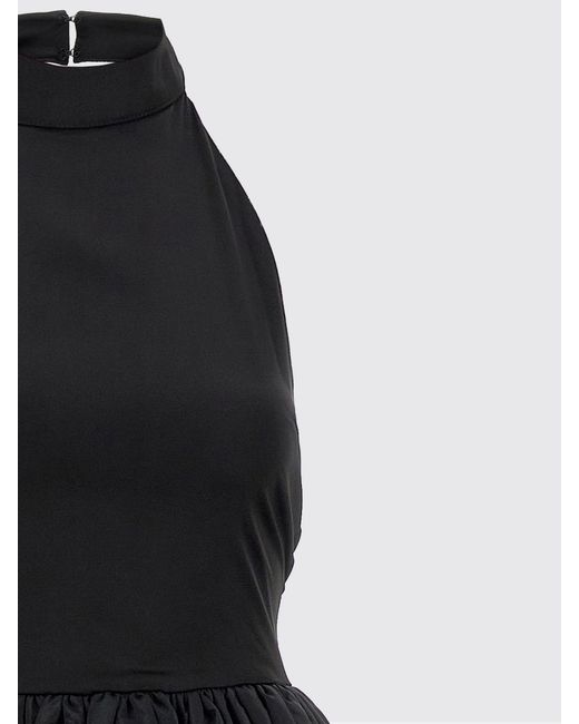 ROTATE BIRGER CHRISTENSEN Black Taffeta Dress